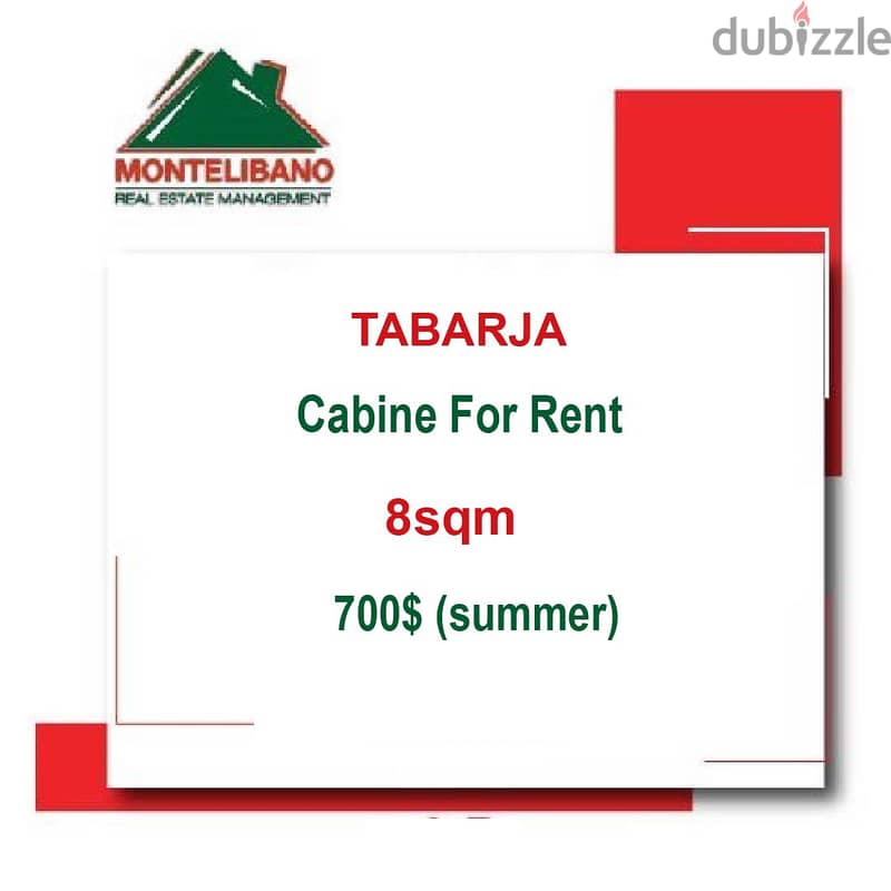 Cabine for sale in Tabarja!! 0