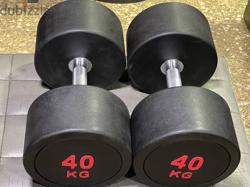 Dumbells round new 80kg 1