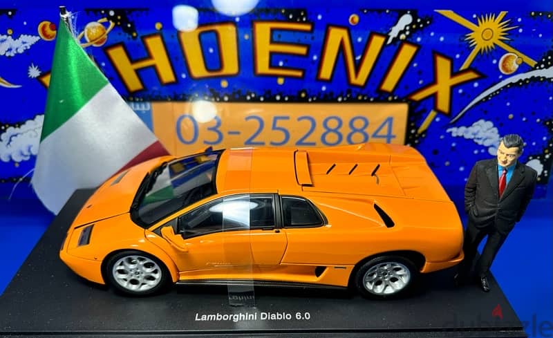 1/18 full diecast Autoart Lamborghini Diablo 6.0 arancione 2