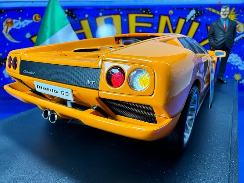 1/18 full diecast Autoart Lamborghini Diablo 6.0 arancione 4