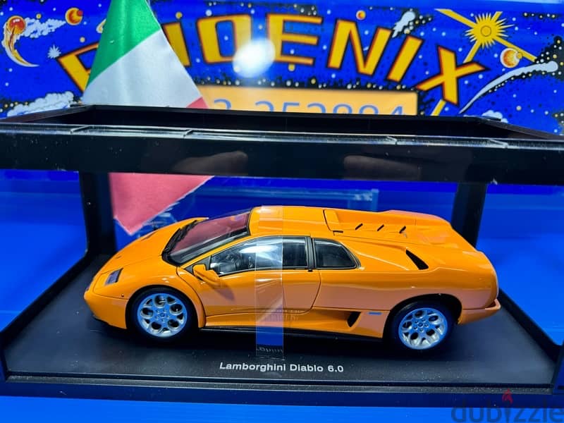 1/18 full diecast Autoart Lamborghini Diablo 6.0 arancione 5