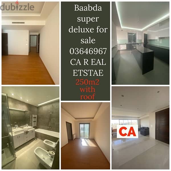 super deluxe for sale in baabda with roof 0