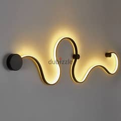 Curved Wall Light - Modern Nordic Indoor LED Lamp with 3 Hues 0