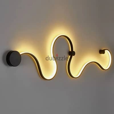 Curved Wall Light - Modern Nordic Indoor LED Lamp with 3 Hues