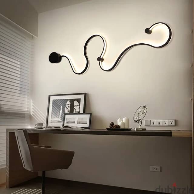 Curved Wall Light - Modern Nordic Indoor LED Lamp with 3 Hues 2