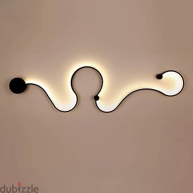 Curved Wall Light - Modern Nordic Indoor LED Lamp with 3 Hues 6