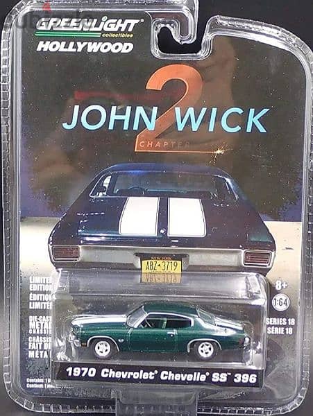 1970 Chevelle SS 396 (John Wick 2) diecast car model 1;64. 0