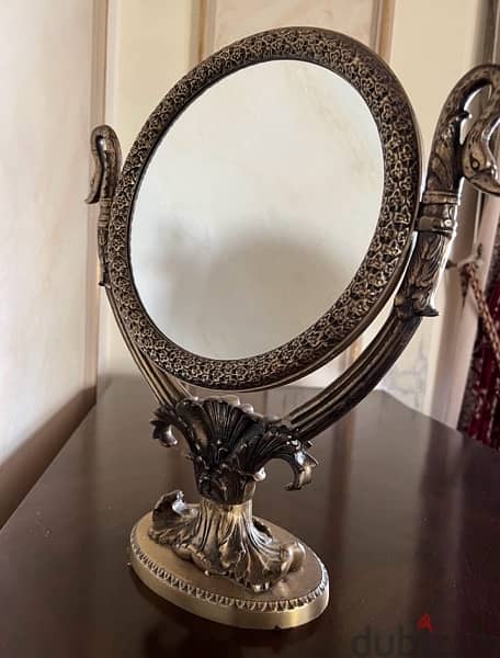 Antique Mirror with Stand 1