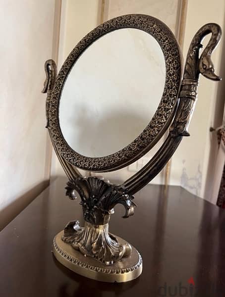 Antique Mirror with Stand 2