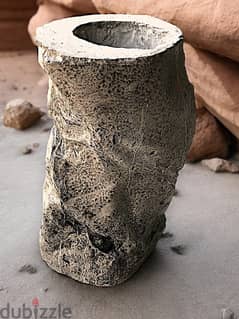 Concrete flower vase