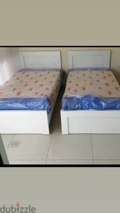 2 beds 120cm high quality colour white 0