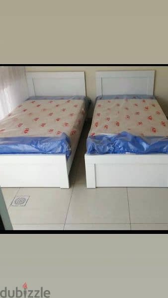 2 beds 120cm high quality colour white