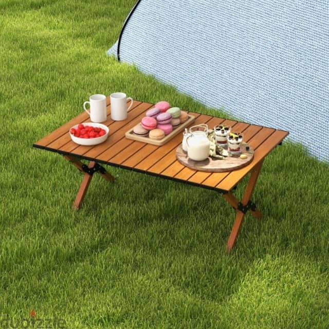 Aluminum Camping Table, Roll-Up Design for Picnics, 50 Kg Load 3