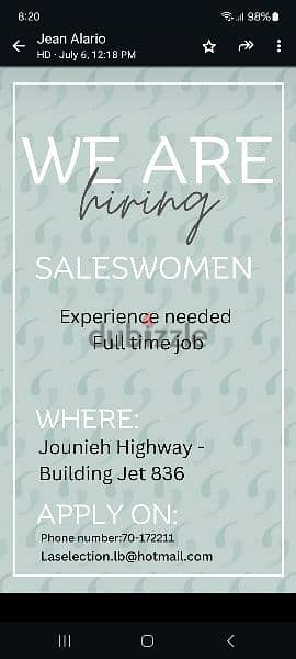 sales person