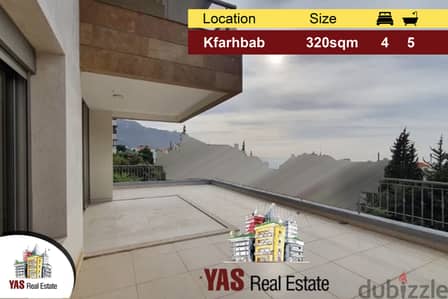 Kfarhbab 320m2 | 200m2 Terrace | High-end | Brand New | View |