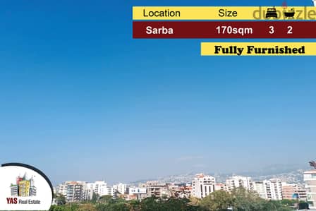 Sarba 170m2 | Fully Furnished | Quiet Area | Prime Location | PA |