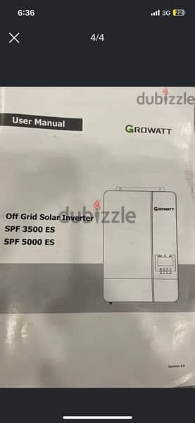 Growatt PV off grid inverter 5000W 3