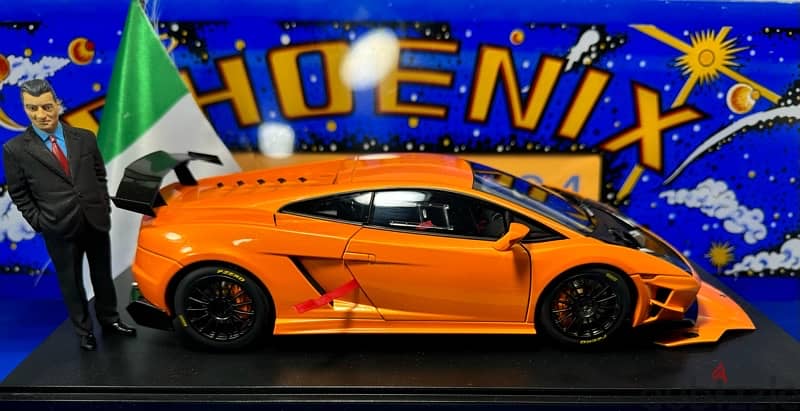 1/18 full opening diecast NEW Autoart Lamb LP560-4 Super Trofeo Orange 7