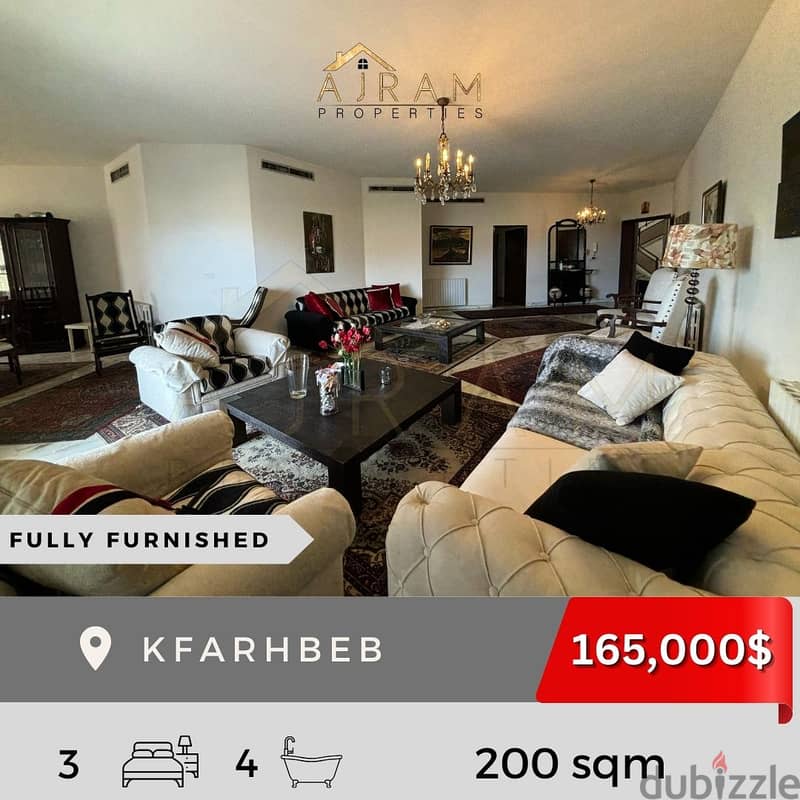 Kfarhbeb | 200 sqm | Fully Furnished 1