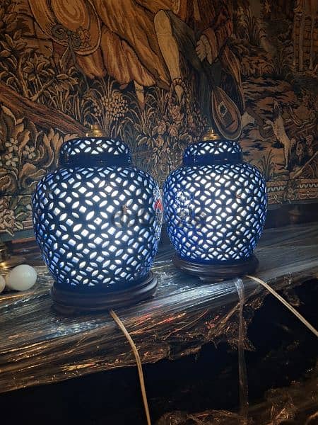 lampadaire Chinese hand made original porcelain 2