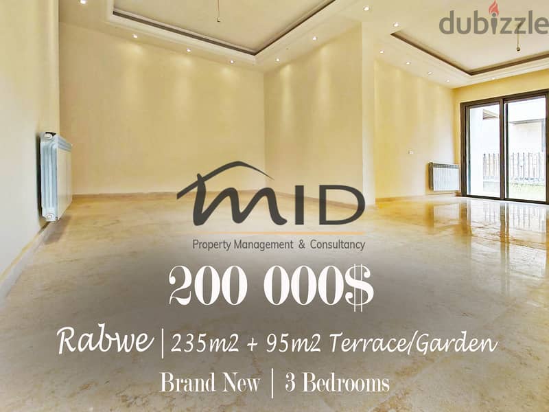 Rabwe | Brand New 235m² + 95m² Terrace/Garden | Payment Facilities 1