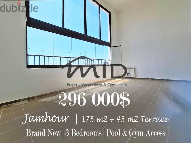 Jamhour | Brand New 175m² + 45m² Terrace | Duplex | BuildingAge 1 Year 1