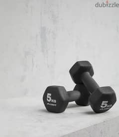 crivit 5 kg dumbbells set 0