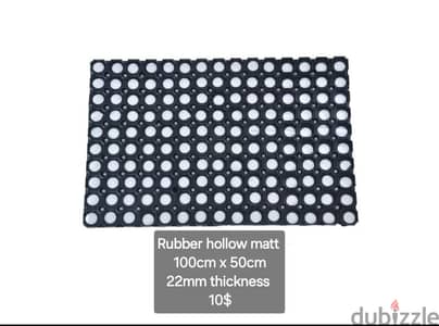 rubber hallow matt 100cm x 50cm