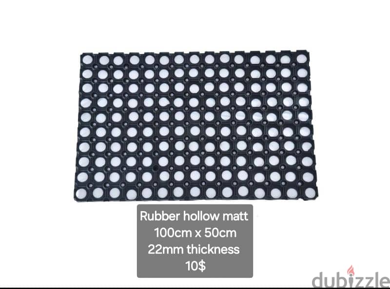 rubber hallow matt 100cm x 50cm 0