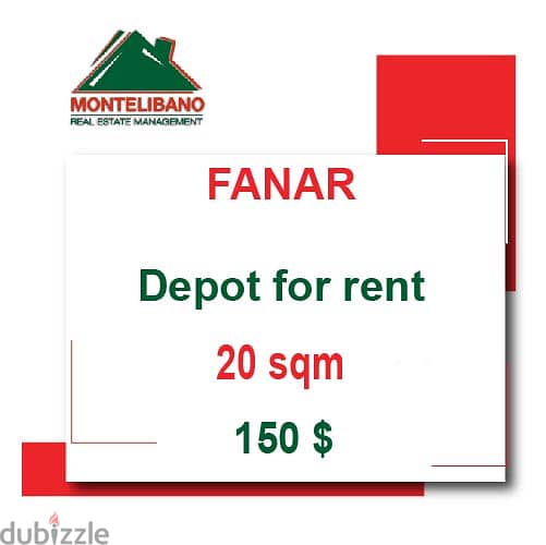 150$!! Depot for rent located in Fanar 0