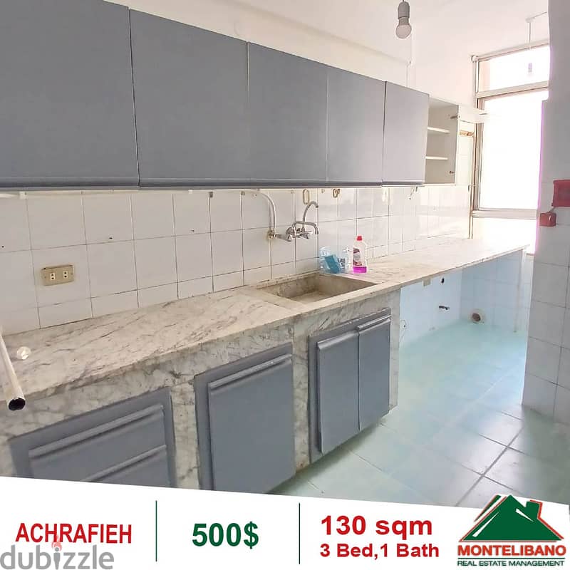 500$!! Apartment for rent located in Achrafieh 4