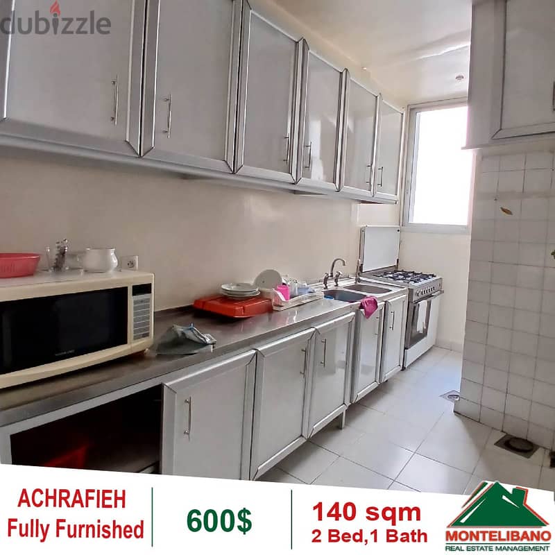 600$!! Fuly Furnished Apartment for rent in Achrafieh 7