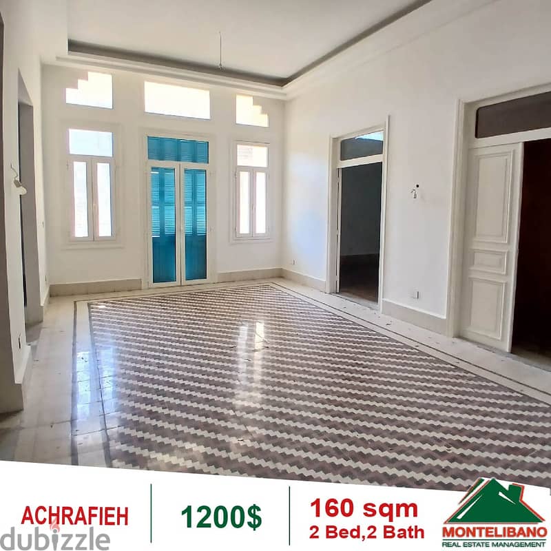 1200$!! Apartment for rent in Gemayze 1