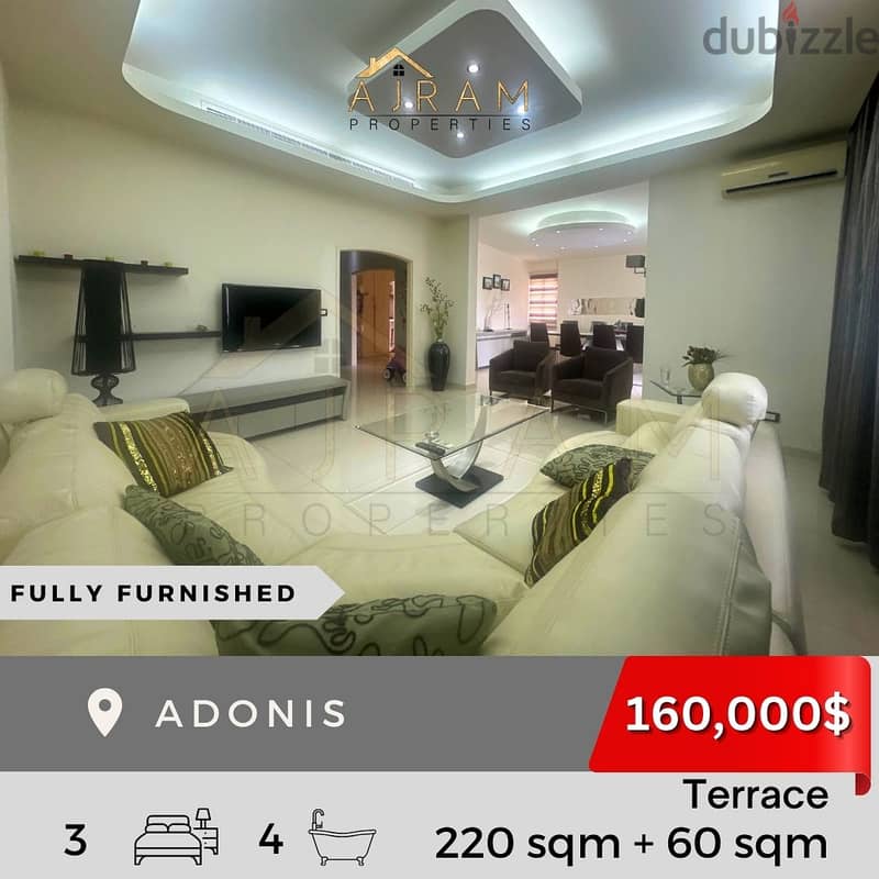 Adonis Fully Furnished |  220 sqm + 60 sqm Terrace 1