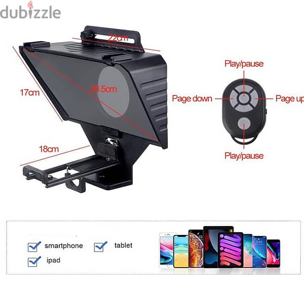 Portable Teleprompter Tablet for Video Live Recording Interview Speec 3