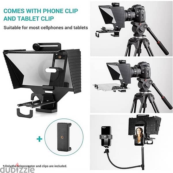 Portable Teleprompter Tablet for Video Live Recording Interview Speec 5