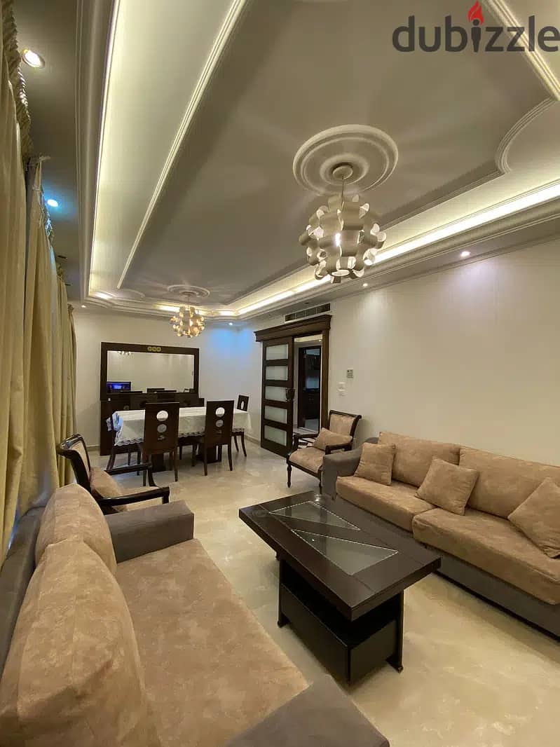 FULLY FURNISHED IN AIN EL MRAISSEH PRIME (160SQ) 3 BEDROOMS , (AM-149 2