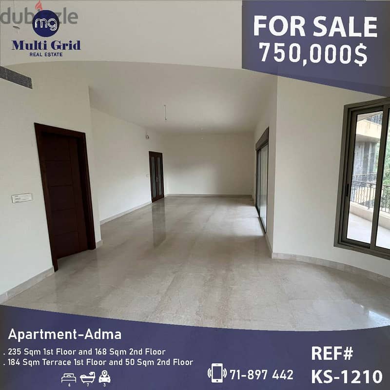 Duplex Apartment for Sale in Adma, KS-1210, شقة دوبلكس للبيع في أدما 0