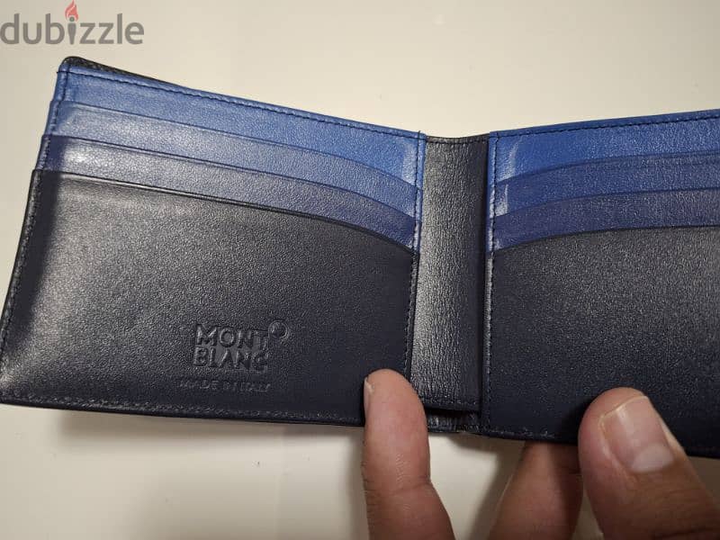 Montblanc Wallet , dark blue , special color 1