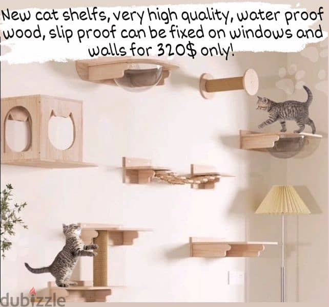 New high quality cat climbing shelfs (wall and window mounted) 0