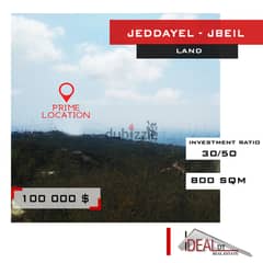 Land for sale in Jeddayel Jbeil 800 sqm REF#JH17348 0