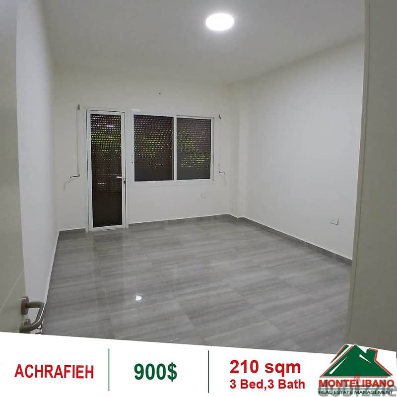 900$!! Apartment for rent location in Achrafieh 1