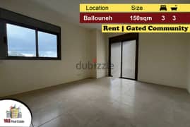 Ballouneh 150m2 | 23m2 Terrace | Rent | Gated Community|Brand New |KS