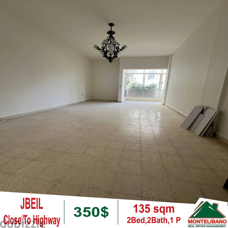 Apartment for rent in Jbeil close to Highway!! 0