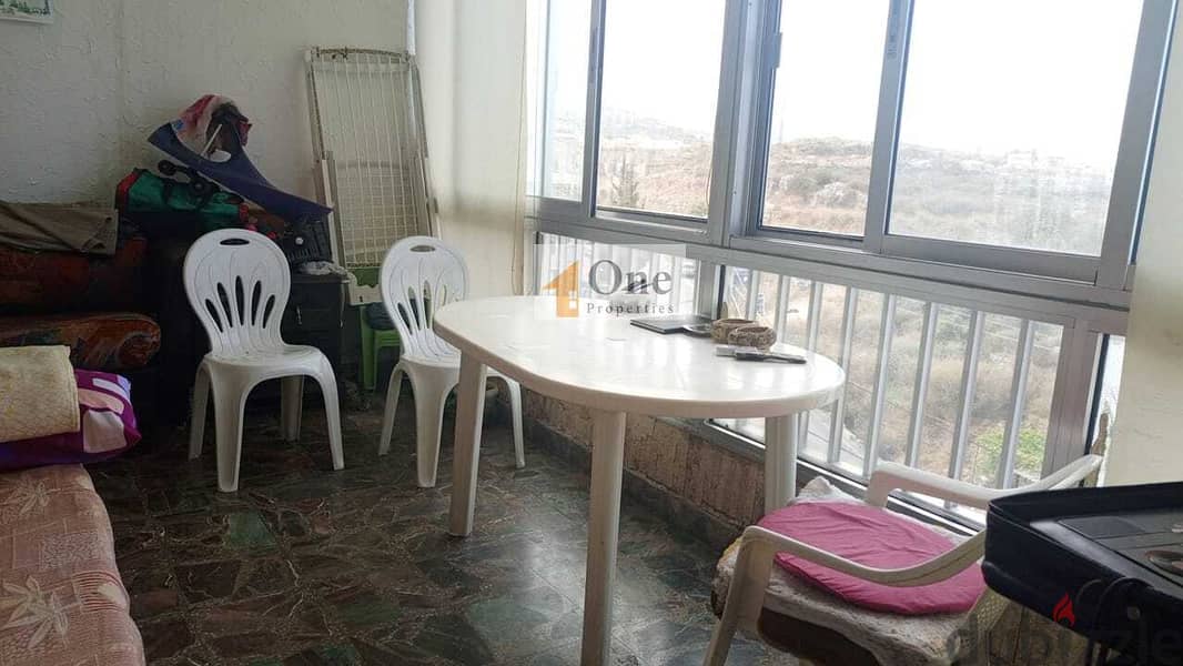 SEMI-FURNISHED APARTMENT for SALE,in GHERFIN-JBEIL,  mountain view. 3