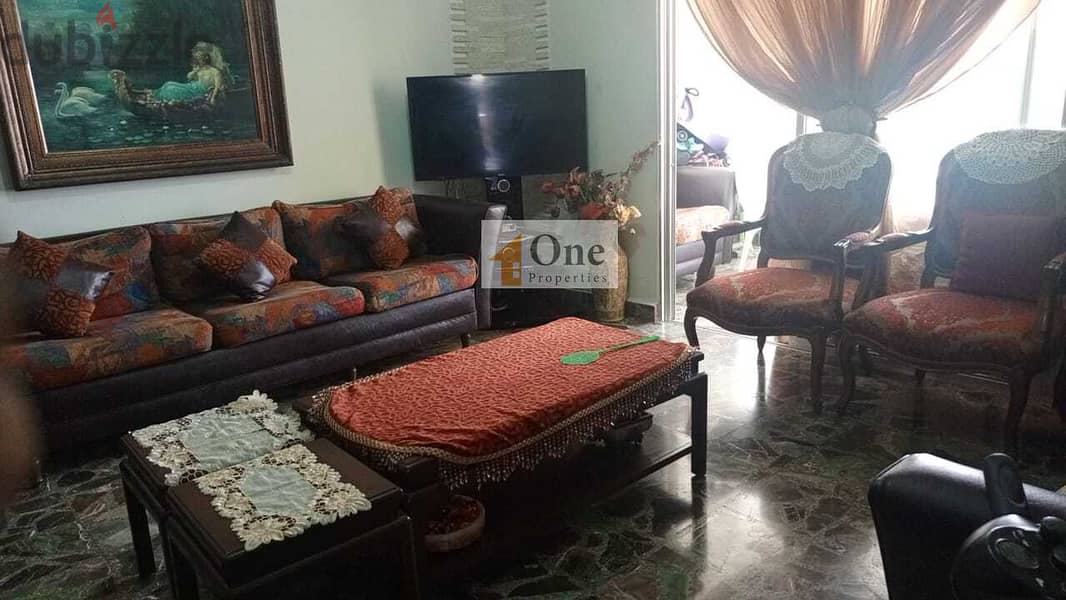 SEMI-FURNISHED APARTMENT for SALE,in GHERFIN-JBEIL,  mountain view. 5