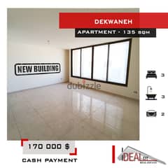 New Building , Apartment for sale in Dekwaneh 135 SQM REF#YC115 0