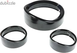 Headlight Trim Ring 7inch Matte Black Visor