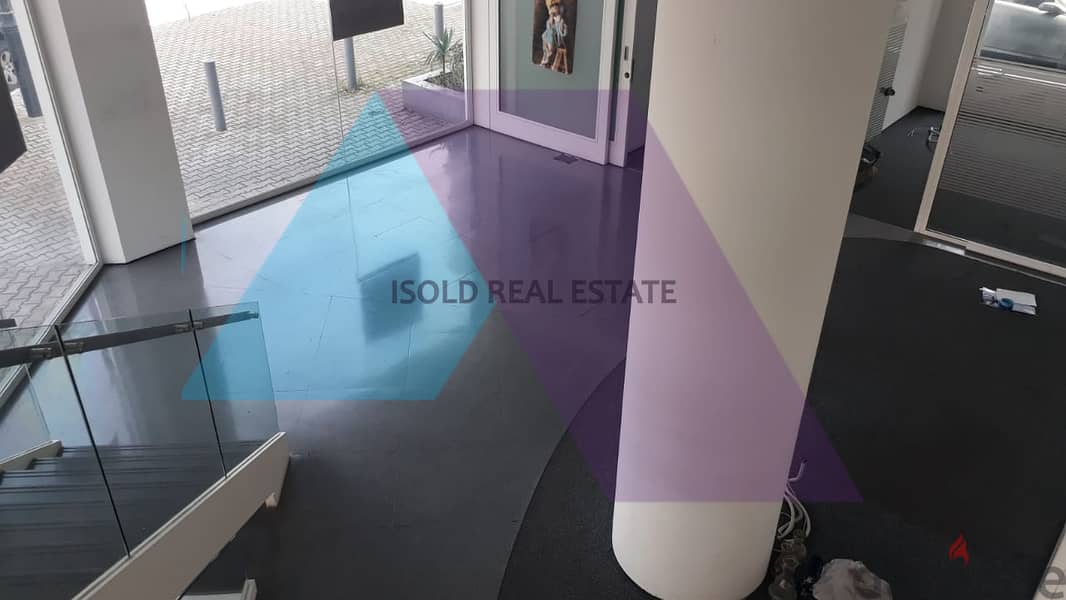 A fully equipped 360 m2 showroom for sale in Jdeide - PRIME LOCATION 0