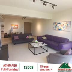 1200$!! Open City View Apartment for rent in Achrafieh